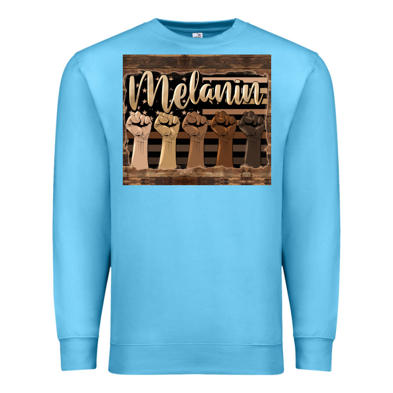 Melanin American Flag Premium Sweatshirt by HRA Design Shop | Teevron