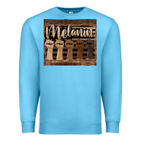 Ocean Blue melanin American flag Premium Sweatshirt - HRA Design Shop