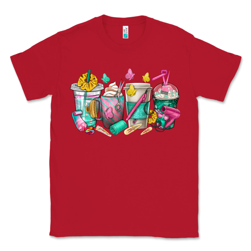 Hairstylist Coffee Cups Classic Tee by texasbilliewilder | Teevron