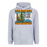 Heather Grey lake babe tumbler Heavyweight Hoodie - HRA Design Shop