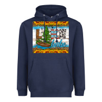 Navy lake babe tumbler Heavyweight Hoodie - HRA Design Shop