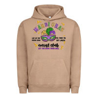 Pigment Burro mardi gras social club Urban Hoodie - MaliasSmallBusiness