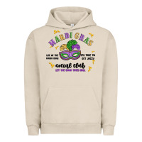 Pigment French Oak mardi gras social club Urban Hoodie - MaliasSmallBusiness