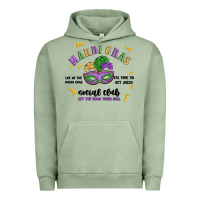 Pigment Oil Green mardi gras social club Urban Hoodie - MaliasSmallBusiness
