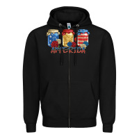 Black america mason jar Zipper Hoodie - Zillion Design Studio