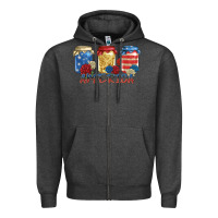 Charcoal Heather america mason jar Zipper Hoodie - Zillion Design Studio