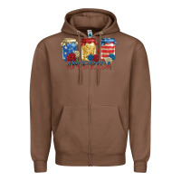 Chestnut america mason jar Zipper Hoodie - Zillion Design Studio