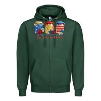 Sports Green america mason jar Zipper Hoodie - Zillion Design Studio