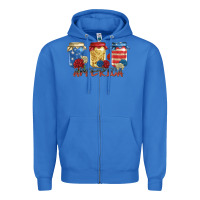 True Royal america mason jar Zipper Hoodie - Zillion Design Studio