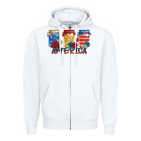 White america mason jar Zipper Hoodie - Zillion Design Studio