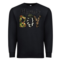 Black mama's boy Premium Sweatshirt - CowhideDigitalArt