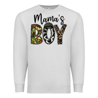 Dove Grey mama's boy Premium Sweatshirt - CowhideDigitalArt