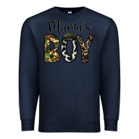Navy mama's boy Premium Sweatshirt - CowhideDigitalArt