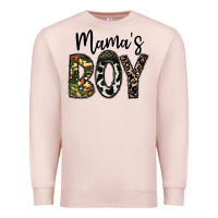 Pale Pink mama's boy Premium Sweatshirt - CowhideDigitalArt