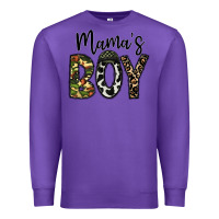 Purple mama's boy Premium Sweatshirt - CowhideDigitalArt