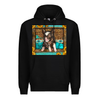 Black Western Cute Pig Premium Hoodie - LillyAllenDesigns