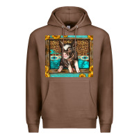 Chestnut Western Cute Pig Premium Hoodie - LillyAllenDesigns