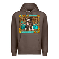 Coffee Western Cute Pig Premium Hoodie - LillyAllenDesigns