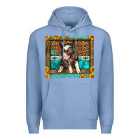 Colony Blue Western Cute Pig Premium Hoodie - LillyAllenDesigns