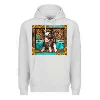 Dove Grey Western Cute Pig Premium Hoodie - LillyAllenDesigns