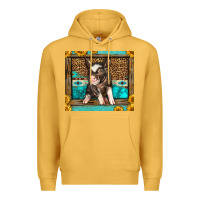 Mustard Western Cute Pig Premium Hoodie - LillyAllenDesigns