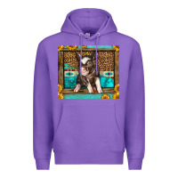 Purple Western Cute Pig Premium Hoodie - LillyAllenDesigns
