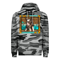 Slate Camo Western Cute Pig Premium Hoodie - LillyAllenDesigns