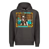 Smoke Western Cute Pig Premium Hoodie - LillyAllenDesigns