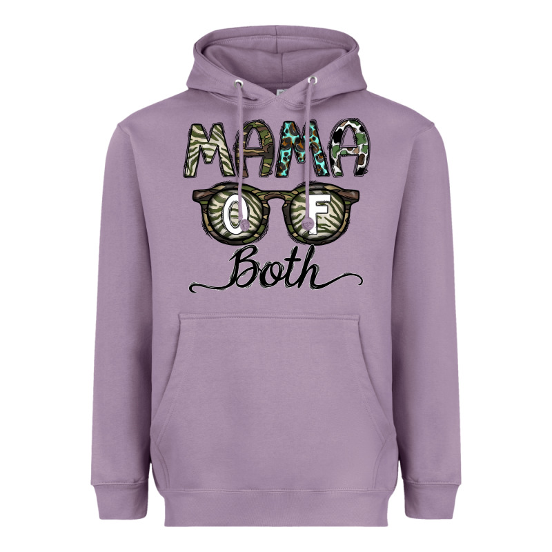 Mama Of Both Heavyweight Hoodie by CowhideDigitalArt | Teevron