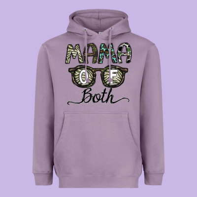 Mama Of Both Heavyweight Hoodie Designed By Cowhidedigitalart