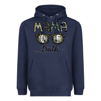 Navy mama of both Heavyweight Hoodie - CowhideDigitalArt