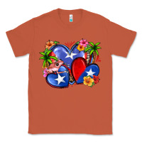 Copper puerto rico hearts Classic Tee - Zillion Design Studio