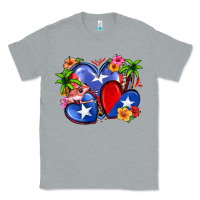Heather Grey puerto rico hearts Classic Tee - Zillion Design Studio