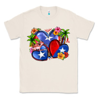 Natural puerto rico hearts Classic Tee - Zillion Design Studio