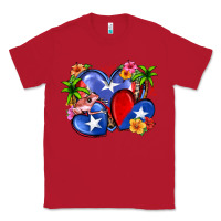 Red puerto rico hearts Classic Tee - Zillion Design Studio