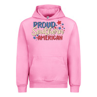 Fuchsia Pink proud southern american Urban Hoodie - MaliasSmallBusiness