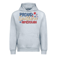 Heather Grey proud southern american Urban Hoodie - MaliasSmallBusiness