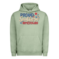 Pigment Oil Green proud southern american Urban Hoodie - MaliasSmallBusiness