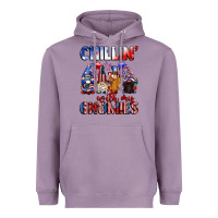 Lavender Chillin' with my gnomies 4th of July Heavyweight Hoodie - CowGirlArtShop