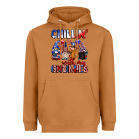 Meerkat Chillin' with my gnomies 4th of July Heavyweight Hoodie - CowGirlArtShop