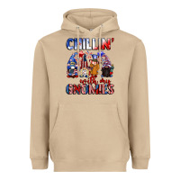Mushroom Chillin' with my gnomies 4th of July Heavyweight Hoodie - CowGirlArtShop