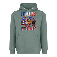 Sage Chillin' with my gnomies 4th of July Heavyweight Hoodie - CowGirlArtShop