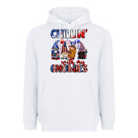 White Chillin' with my gnomies 4th of July Heavyweight Hoodie - CowGirlArtShop