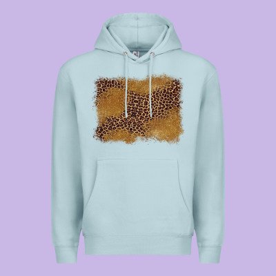 Leopard Background Premium Hoodie Designed By Barkaloodesign