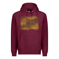 Burgundy leopard background Premium Hoodie - BarkalooDesign
