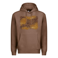 Chestnut leopard background Premium Hoodie - BarkalooDesign