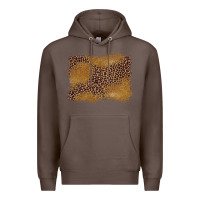 Coffee leopard background Premium Hoodie - BarkalooDesign