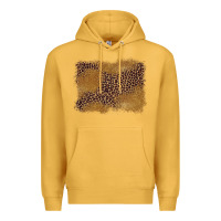 Mustard leopard background Premium Hoodie - BarkalooDesign