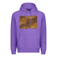 Purple leopard background Premium Hoodie - BarkalooDesign