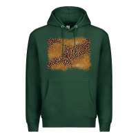 Sports Green leopard background Premium Hoodie - BarkalooDesign